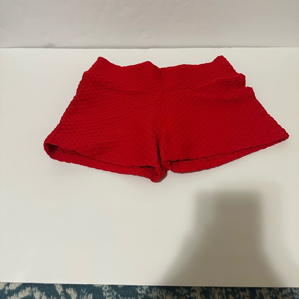 Booty by Brabants Croco Skin Shorts Red